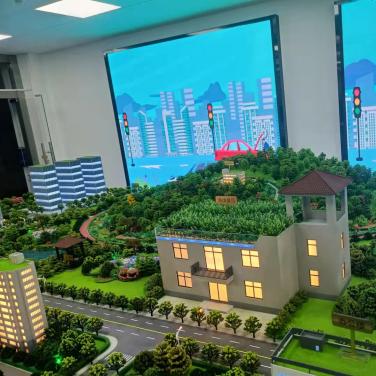 深職院海綿城市仿真模型的現(xiàn)場(chǎng)案例